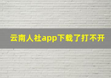 云南人社app下载了打不开