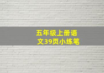 五年级上册语文39页小练笔