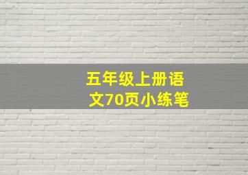 五年级上册语文70页小练笔