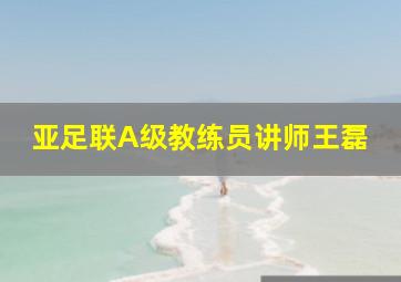 亚足联A级教练员讲师王磊