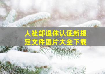 人社部退休认证新规定文件图片大全下载