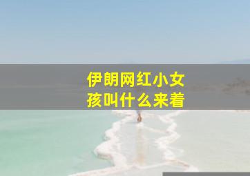 伊朗网红小女孩叫什么来着