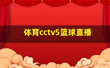 体育cctv5篮球直播