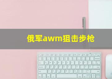 俄军awm狙击步枪