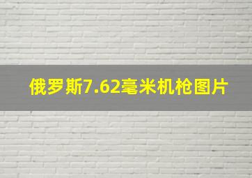 俄罗斯7.62毫米机枪图片