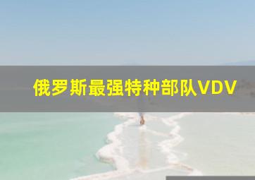 俄罗斯最强特种部队VDV