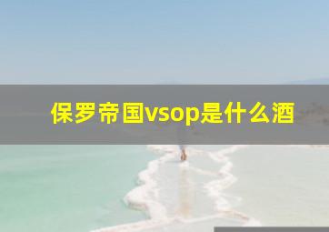 保罗帝国vsop是什么酒