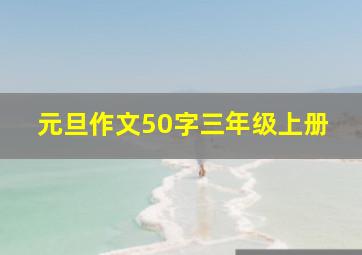 元旦作文50字三年级上册