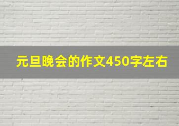 元旦晚会的作文450字左右