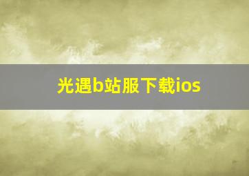 光遇b站服下载ios