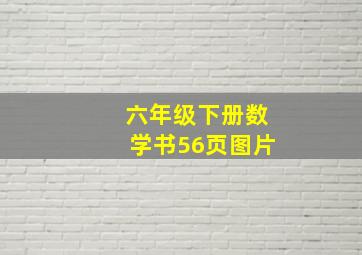 六年级下册数学书56页图片