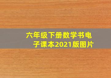 六年级下册数学书电子课本2021版图片