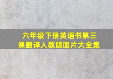 六年级下册英语书第三课翻译人教版图片大全集