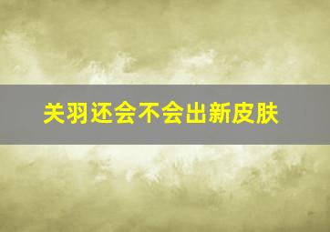 关羽还会不会出新皮肤