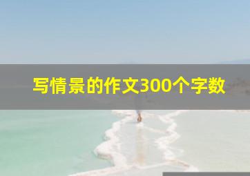 写情景的作文300个字数