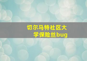 切尔马特社区大学保险丝bug