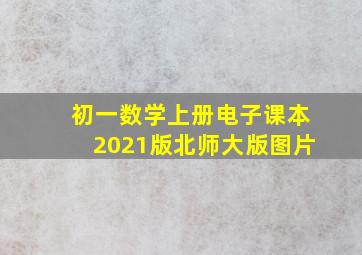 初一数学上册电子课本2021版北师大版图片