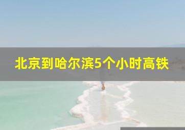 北京到哈尔滨5个小时高铁