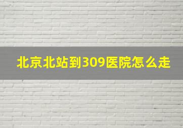 北京北站到309医院怎么走