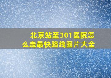 北京站至301医院怎么走最快路线图片大全