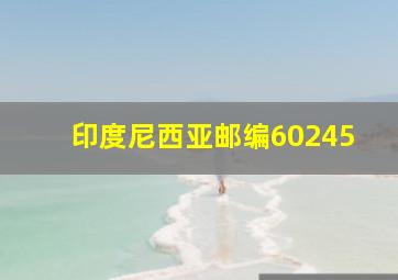 印度尼西亚邮编60245