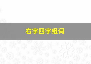 右字四字组词