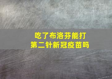 吃了布洛芬能打第二针新冠疫苗吗