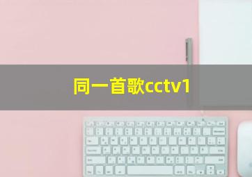 同一首歌cctv1