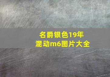 名爵银色19年混动m6图片大全