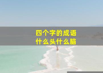 四个字的成语什么头什么脑