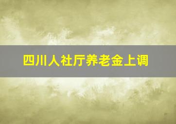 四川人社厅养老金上调