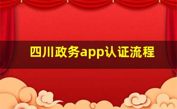 四川政务app认证流程