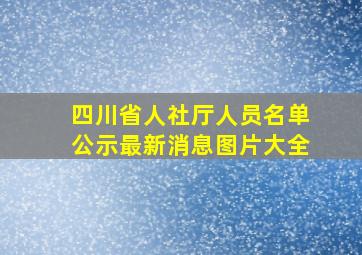 四川省人社厅人员名单公示最新消息图片大全