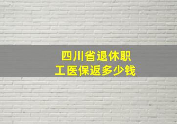 四川省退休职工医保返多少钱