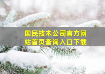 国民技术公司官方网站首页查询入口下载