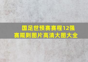 国足世预赛赛程12强赛规则图片高清大图大全