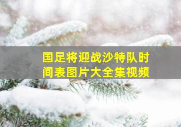 国足将迎战沙特队时间表图片大全集视频