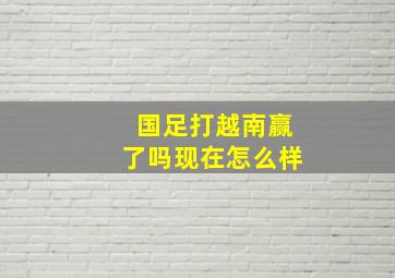 国足打越南赢了吗现在怎么样