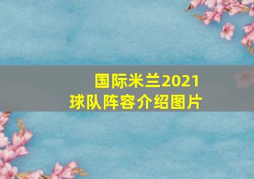 国际米兰2021球队阵容介绍图片