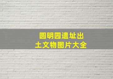 圆明园遗址出土文物图片大全