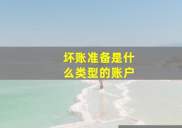 坏账准备是什么类型的账户