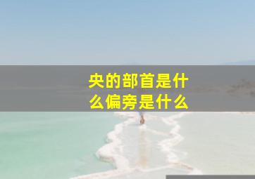 央的部首是什么偏旁是什么