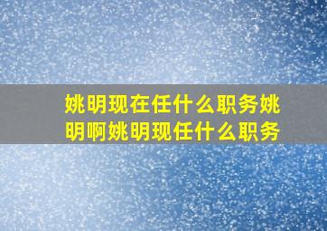 姚明现在任什么职务姚明啊姚明现任什么职务