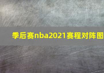 季后赛nba2021赛程对阵图