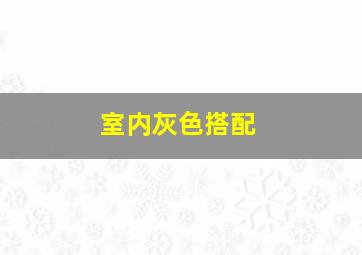 室内灰色搭配