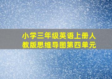 小学三年级英语上册人教版思维导图第四单元