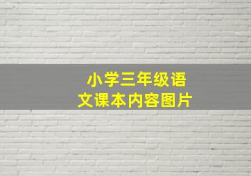 小学三年级语文课本内容图片