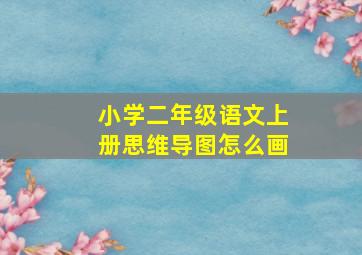 小学二年级语文上册思维导图怎么画