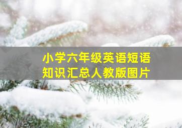 小学六年级英语短语知识汇总人教版图片