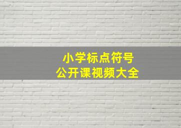 小学标点符号公开课视频大全